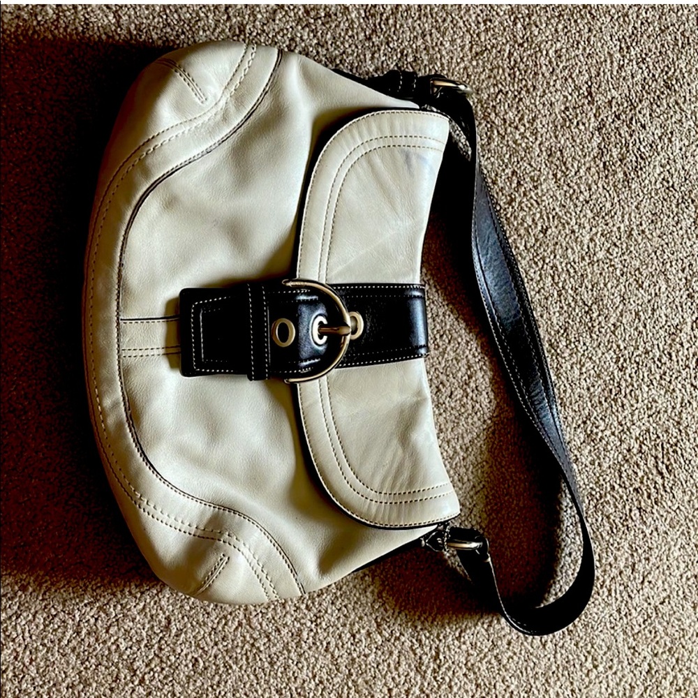 White coach bag